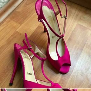 DONOTBUY Christian loubutin satin heels